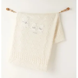 Andywawa Triko Battaniye, 85x100, Ekru, Ekru