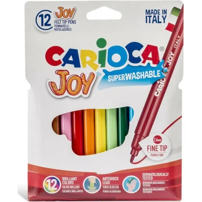 Carioca Joy Süper Yıkanabilir Keçeli Boya Kalemi, 12'li