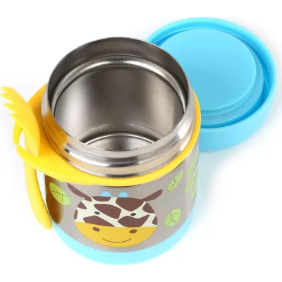 Skip Hop Zoo Paslanmaz Çelik Termos, 325 ml, Zürafa