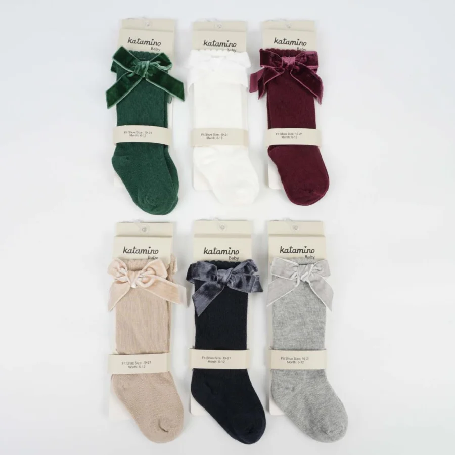 Katamino Rozi Aks. Kız Bebek Golf Çorap, Asorti