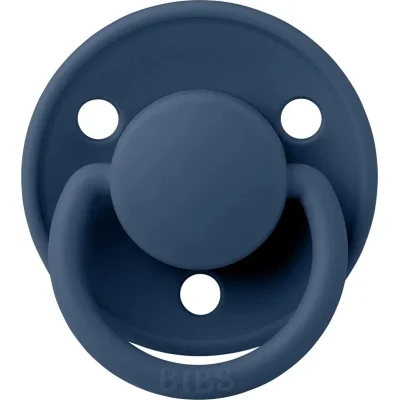 Bibs De Lux Silikon Emzik 0-36 Ay Steel, Mavi