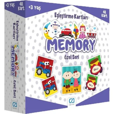 Games Memory Eşleştirme Kartları, Özel Seri, 48 Kart