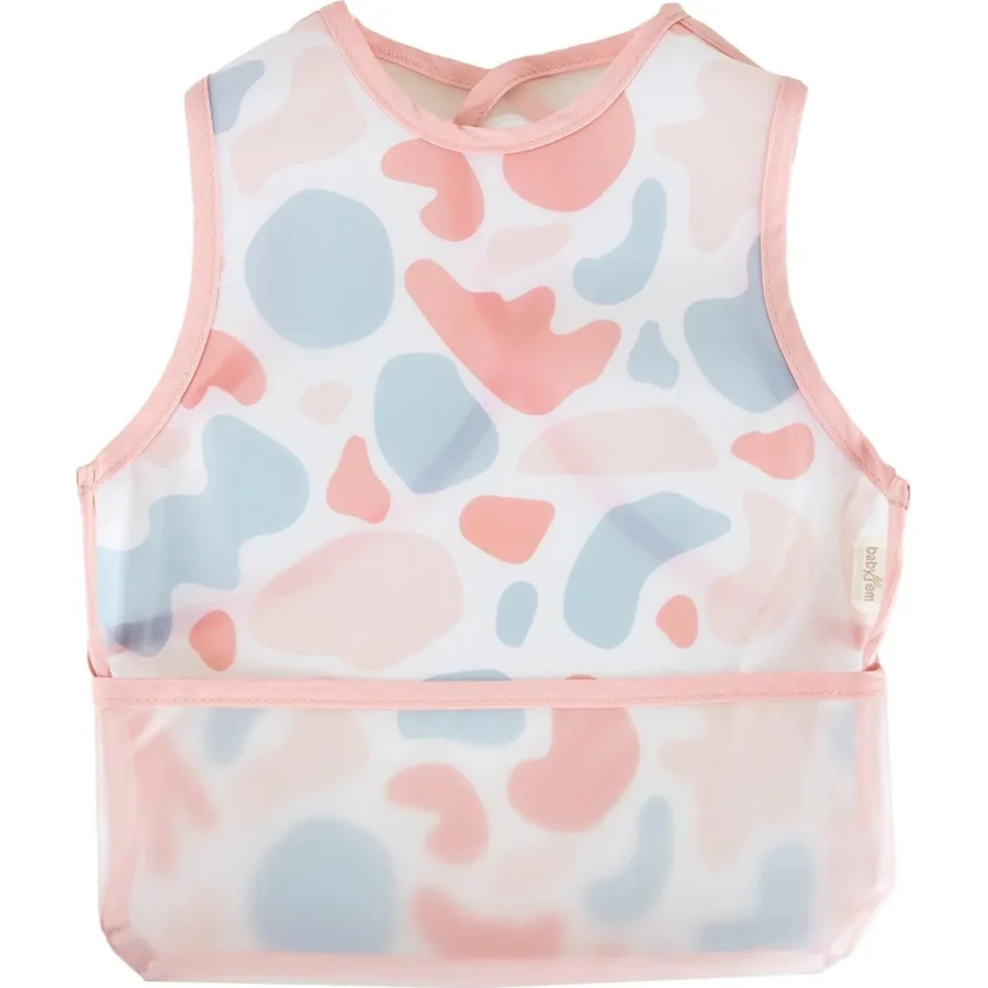 BabyJem Leke Tutmaz Giymeli Önlük, Pembe