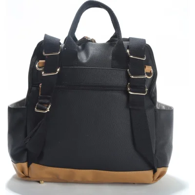 M&Y Holifera Deri Anne Bebek Bakım Çantası, Siyah