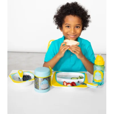 Skip Hop Zoo Paslanmaz Çelik Termos, 325 ml, Köpek Balığı