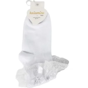 Katamino Ada Aks. Soket Çorap, Beyaz