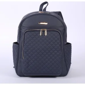 M&Y Dust Deri Anne Bebek Bakım Sırt Çantası, Lacivert