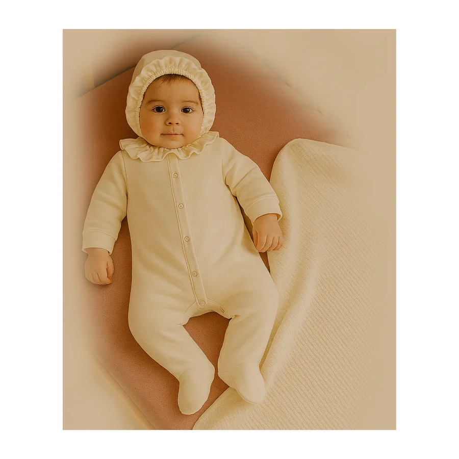 Bistyle Yenidoğan Tulum Battaniye Princess, Ekru