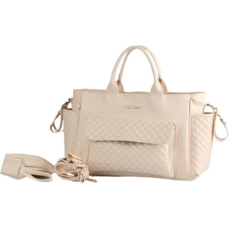 M&Y Athena Deri Anne Bebek Bakım Çantası, Krem