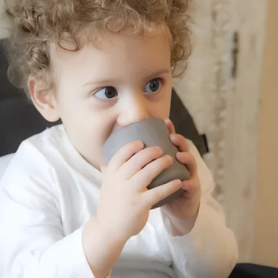 BabyJem Silikon Bardak, Gri