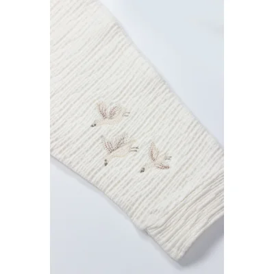 Bistyle Patiksiz Alt Love You Smile Ekru