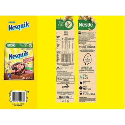 Nesquik Çilekkare Kakaolu Buğday ve Mısır Gevreği, 310 g