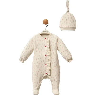 Moi Noi Kokina Tulum Badi Şapka Takım, Bej