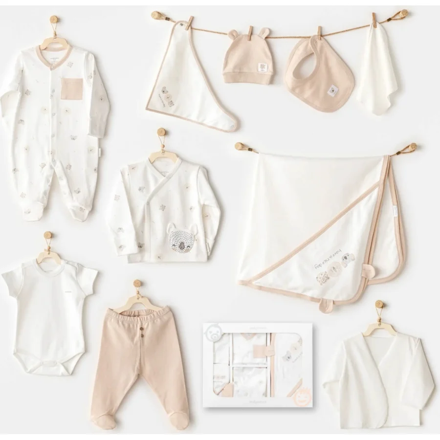 Andywawa AC25851 Happy Animals 10'Lu Hastane Çıkışı Ekru