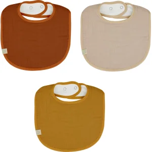 Bistyle Müslin Önlük, 3'lü, Kiremit, Bej, Hardal