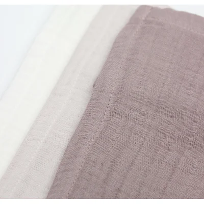 Bistyle Müslin Mendil, 20x20 cm, 6'lı, Taş, Ekru, Antrasit