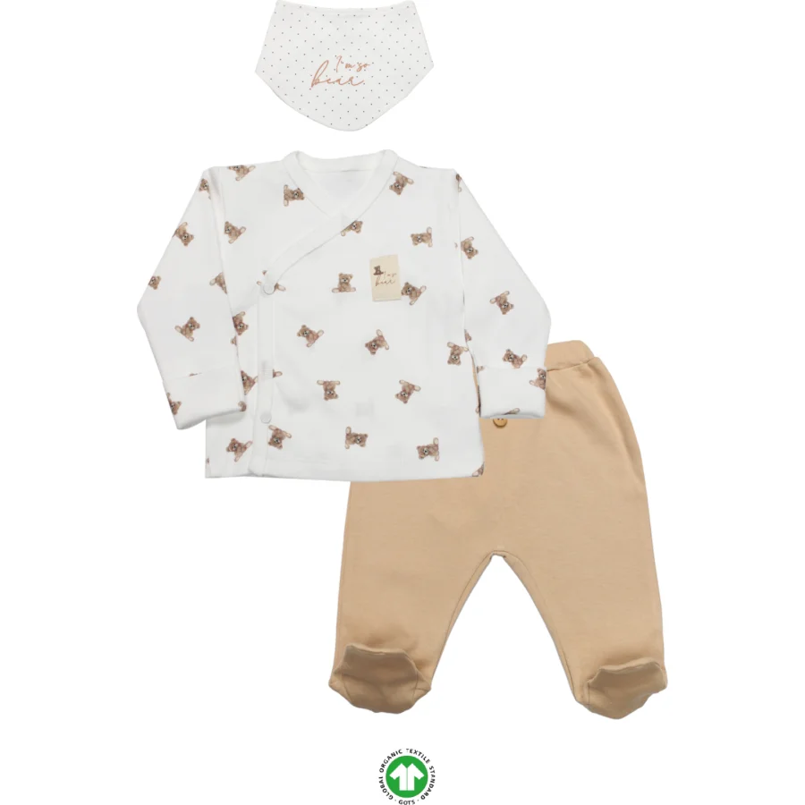 Bistyle I Am So Bear 3'lü Takım 13103 Bej-Ekru