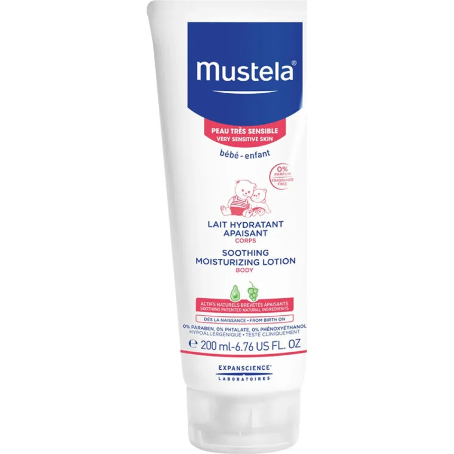 Mustela Soothing Çok Hassas Ciltler İçin Rahatlatıcı Vücut Losyonu, 200 ml