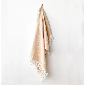 Andywawa Müslin Smile All Day Bebek Battaniye, 95x85 cm, Bej