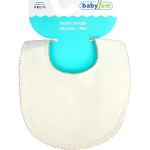 BabyJem Bürümcük Müslin Önlük 811 Ekru