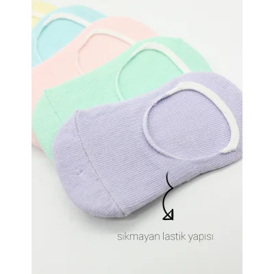 Bistyle Mix Babet Çorap, 6'lı, Lila