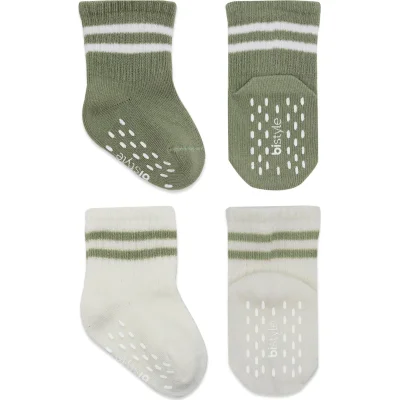 Bistyle 2li Çemberli Kaymaz Soket Çorap 10125 Nil Ekru