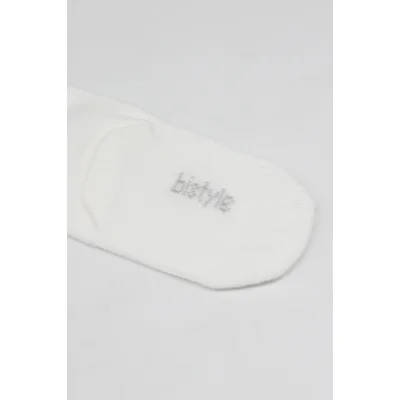 Bistyle 5'li Penye Soket Kutulu Basic Çorap 10131 Ekru