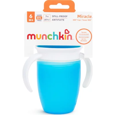 Munchkin Mucize 360° Alıştırma Bardağı 6 Ay+ 207 ml Mavi