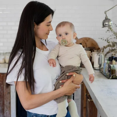 Bibs Colour Kauçuk Emzik, 0-6 Ay, Sage