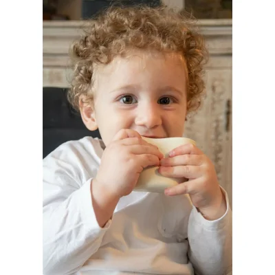 BabyJem Silikon Bardak, Ekru