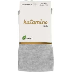 Katamino Mirabel Kız Bambu Külotlu Çorap, Gri