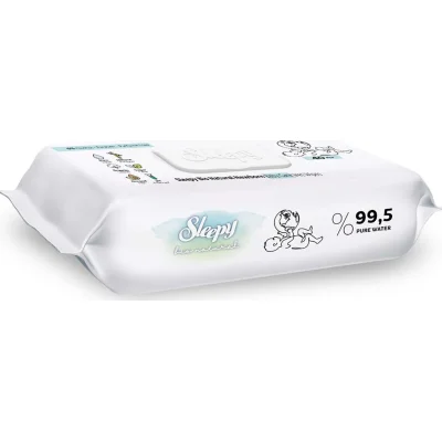 Sleepy Bio Natural Islak Havlu Mendil, 120 Yaprak