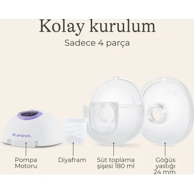 Lansinoh Giyilebilir Göğüs Pompası, Çiftli