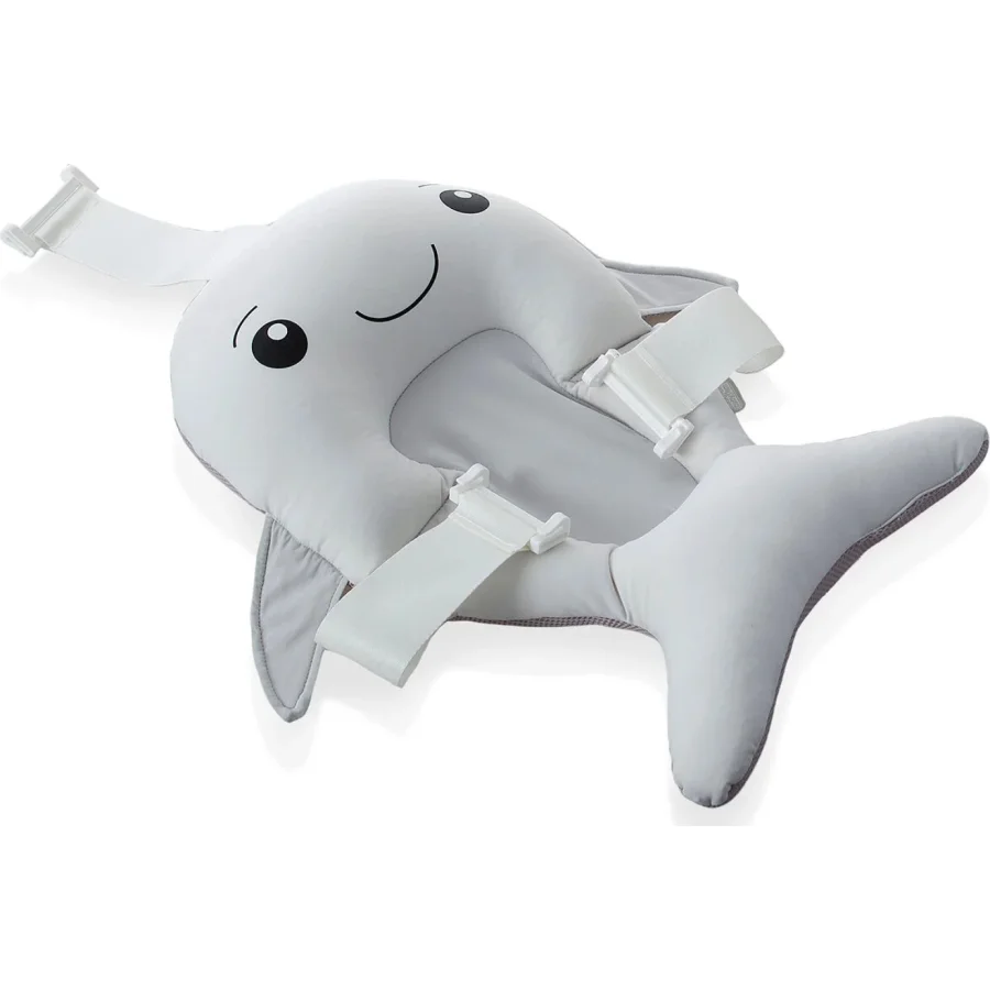 BabyJem Balina Köpüklü Banyo Yatağı, Gri