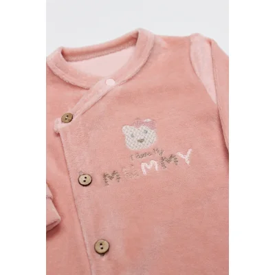 Bistyle Tulum Kadife I Love Mummy, Pembe