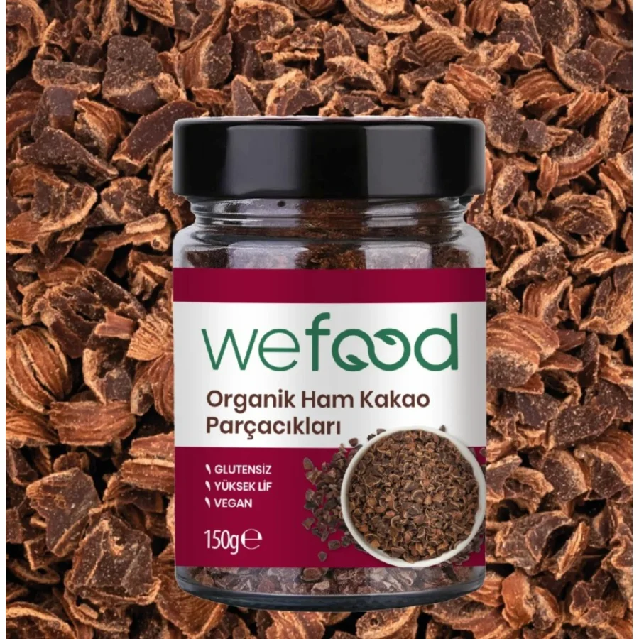 Wefood Organik Ham Kakao Parçacıkları, 150 g