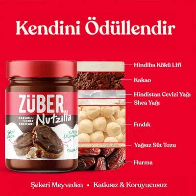 Züber Nutzilla Kakaolu Fındık Kreması, 315 g
