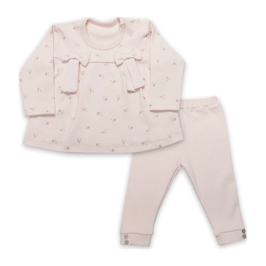 Bistyle Grow In Love Bebe Takım, 2'li, Pembe, Ekru