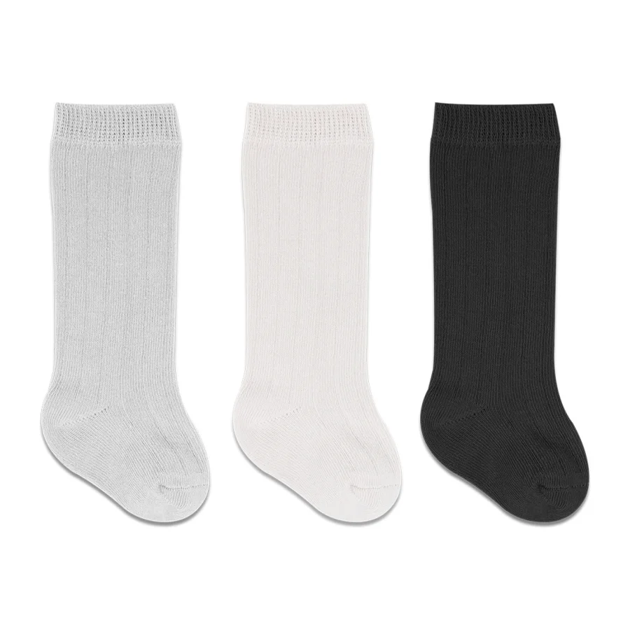 Bistyle Derby Dizaltı Çorap, 3'lü, Ekru, Gri, Siyah