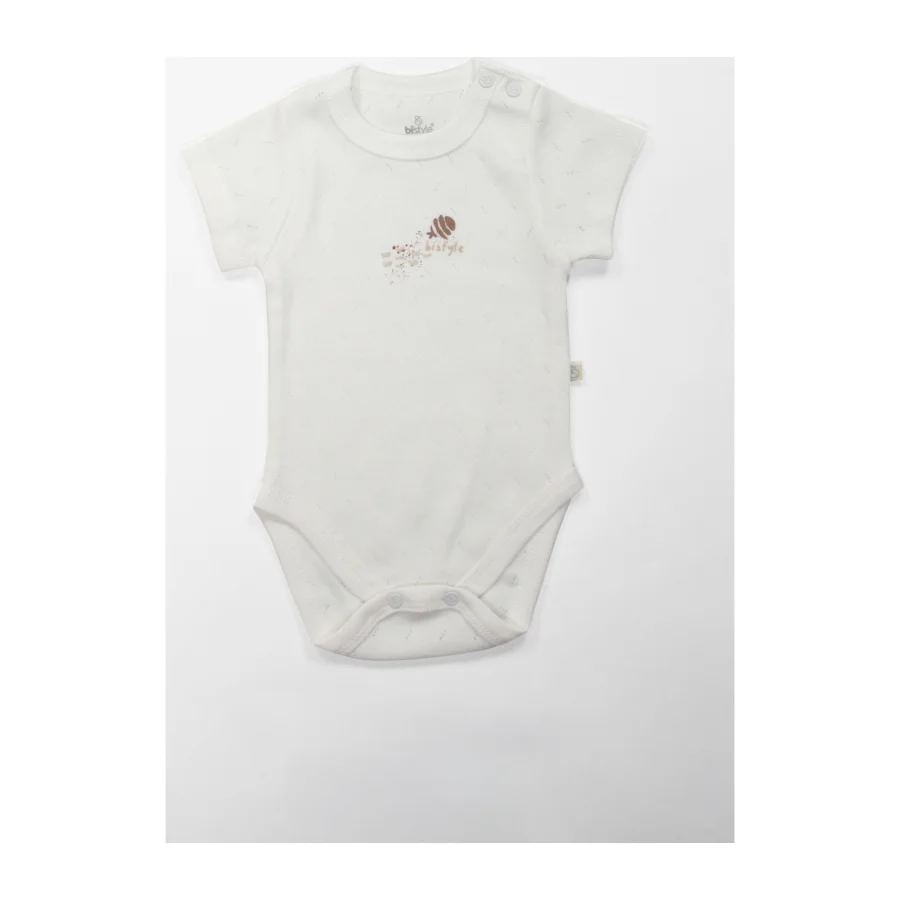 Bistyle Ocean And Starfish Yarım Kol Badi, Ekru