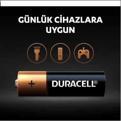 Duracell Kalem Pil, AA, 4'lü