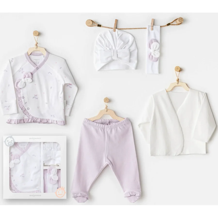 Andywawa AC25570 Magical Butterfly 5'Li Hastane Çıkış Seti White