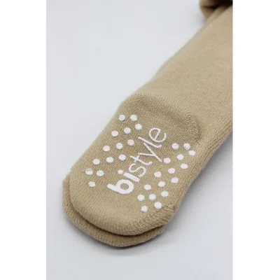 Bistyle Kaymaz Mix Havlu Külotlu Çorap, Tekli, Bej