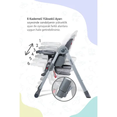 Baby Care BC511 Flex Plus Mama Sandalyesi Antrasit