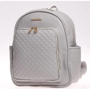 M&Y Dust Deri Anne Bebek Bakım Sırt Çantası, Gri