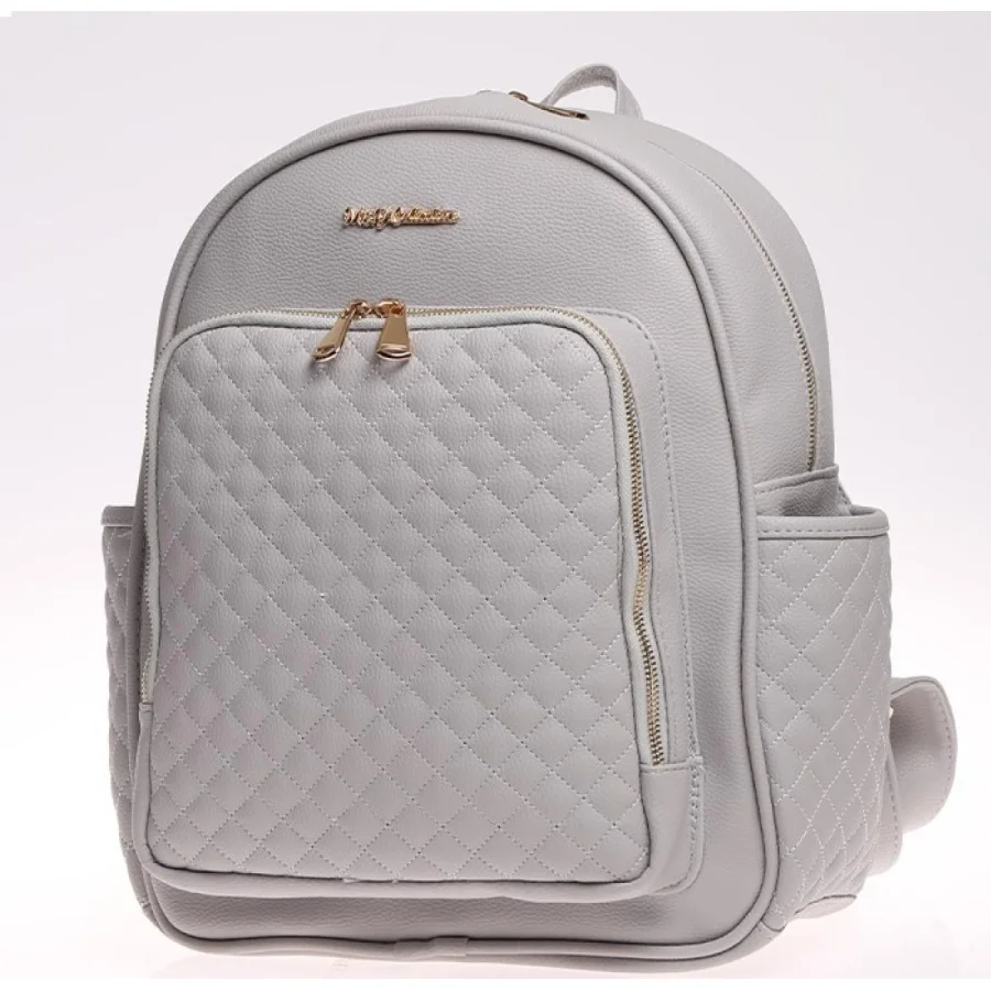 M&Y Dust Deri Anne Bebek Bakım Sırt Çantası, Gri