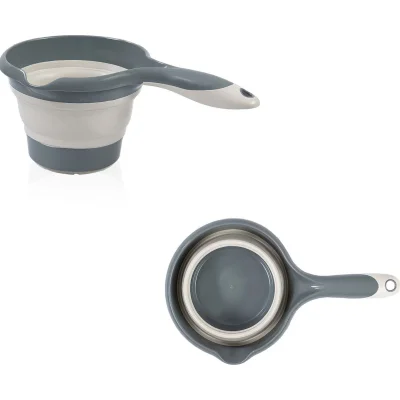 BabyJem Katlanır Banyo Küvet Seti, 5'li, Antrasit