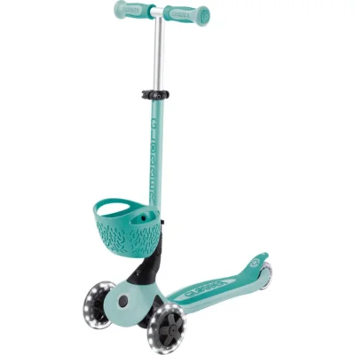 Globber Go Up Baby 360 Scooter, Işıklı, Koyu Mint