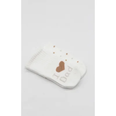 Bistyle Mom Dad Penye Kaymaz Soket Çorap, 2'li, Puan, Dad