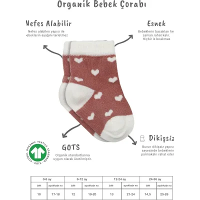 Bistyle Penye Cute Stars Soket Çorap, 3'lü, Pudra